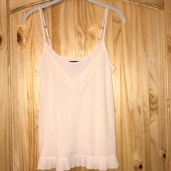 American Eagle cream lace tank top - Picture 2 of 7
